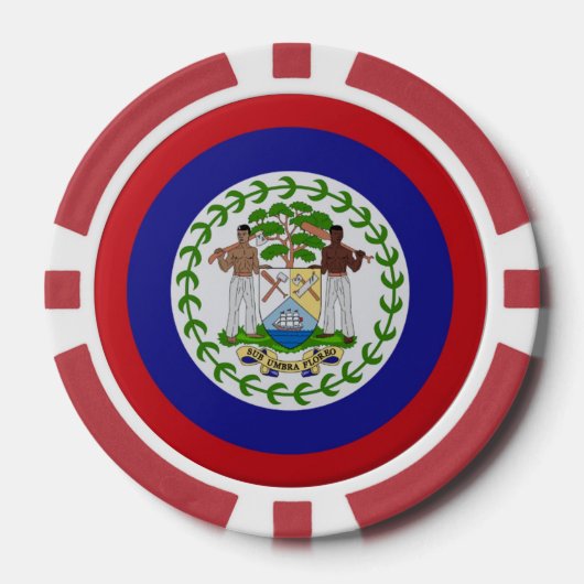 Belizeaner Pokern zusammen Poker Chips (Vorderseite)