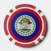 Belizeaner Pokern zusammen Poker Chips (Rückseite)