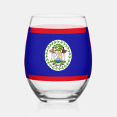 Belizeans Wine Together Blue Weinglas Ohne Stiel (Rückseite)