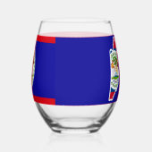 Belizeans Wine Together Blue Weinglas Ohne Stiel (Rechts)