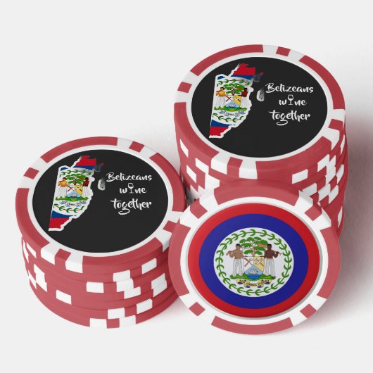 Belizeans Wine Together Poker Chips (Stapel)