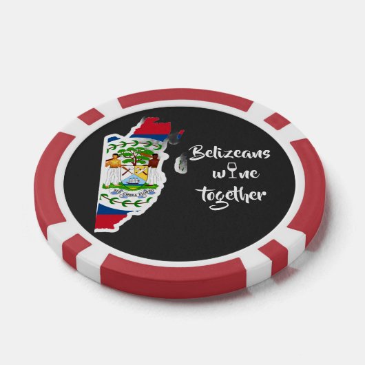 Belizeans Wine Together Poker Chips (Einzeln)