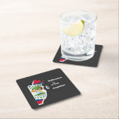 Belizeans Wine Together Shirt Rechteckiger Pappuntersetzer (Vor Ort)