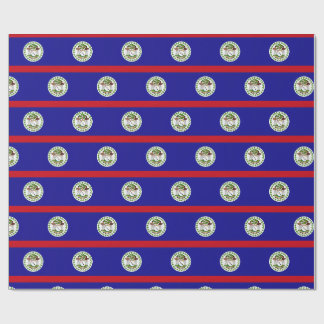 Belizianische Flagge Geschenkpapier