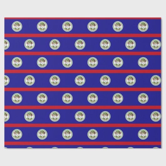 Belizianische Flagge Geschenkpapier (Flach)