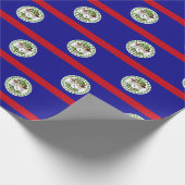 Belizianische Flagge Geschenkpapier (Ecke)