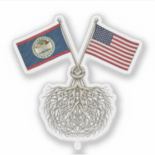 belizisch-amerikanisch aufkleber