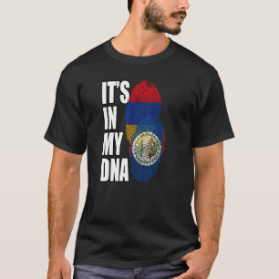 Belizisch und Armenisch gemischte DNA-Flagge-Herku T-Shirt