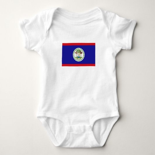 Belizische Flagge Baby Strampler (Vorderseite)