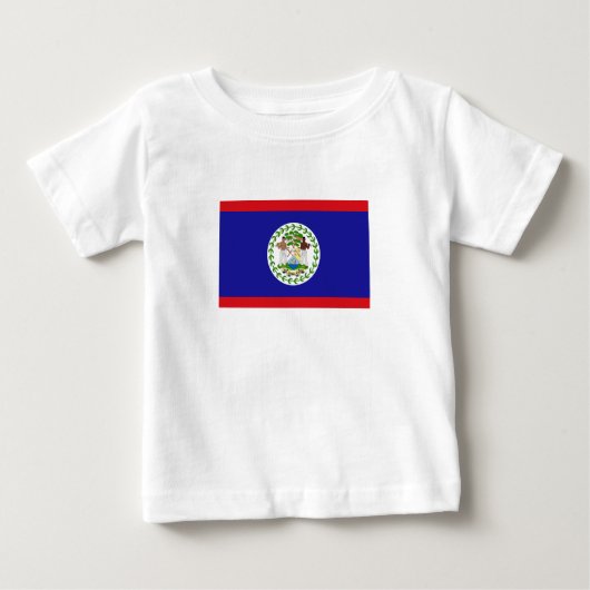 Belizische Flagge Baby T-shirt (Vorderseite)