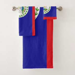 Belizische Flagge Badhandtuch Set