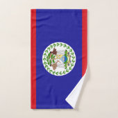 Belizische Flagge Badhandtuch Set (Handtuch)