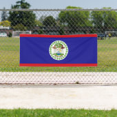 Belizische Flagge Banner (Insitu)