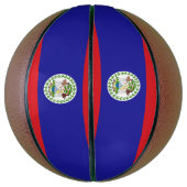 Belizische Flagge Basketball (Vertikal)