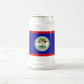 Belizische Flagge Bierglas (Mittel)