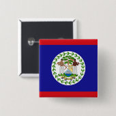 Belizische Flagge Button (Vorne & Hinten)