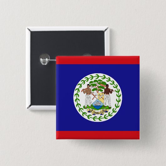 Belizische Flagge Button (Vorne & Hinten)