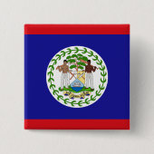 Belizische Flagge Button (Vorderseite)