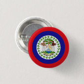 Belizische Flagge Button (Vorne & Hinten)