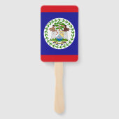 Belizische Flagge Fächer (Rückseite)