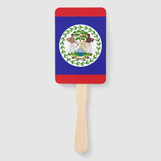 Belizische Flagge Fächer (Vorderseite)