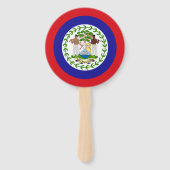 Belizische Flagge Fächer (Rückseite)