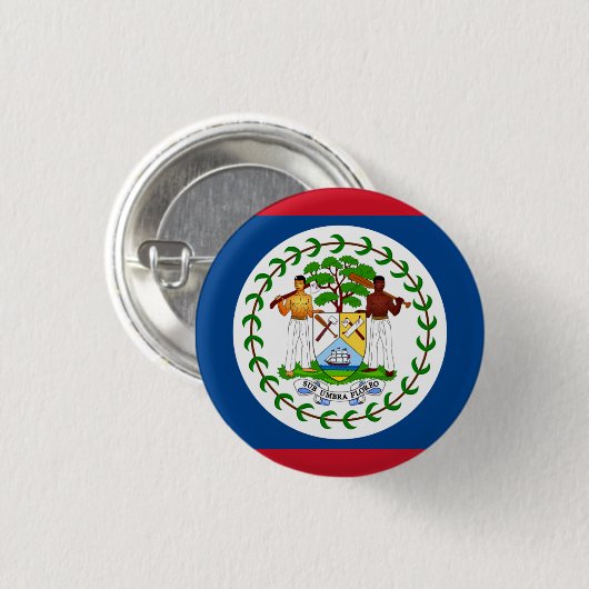 Belizische Flagge, Flagge von Belize Button (Vorne & Hinten)