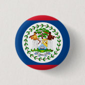 Belizische Flagge, Flagge von Belize Button (Vorderseite)