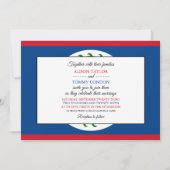 Belizische Flagge, Flagge von Belize Hochzeit Einladung (Vorderseite)