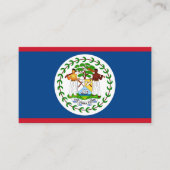 Belizische Flagge, Flagge von Belize Visitenkarte (Vorderseite)