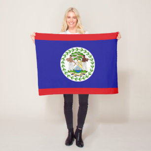 Belizische Flagge Fleecedecke