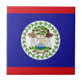 Belizische Flagge Fliese (Vorderseite)