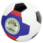Belizische Flagge Fußball (Dreiviertel)