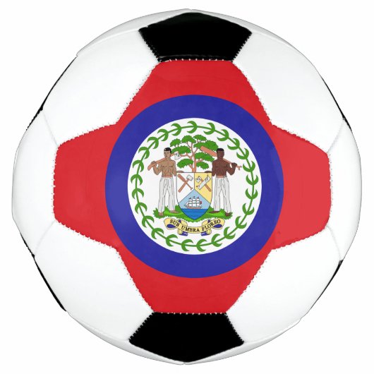 Belizische Flagge Fußball (Vorderseite)