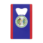 Belizische Flagge Geldbeutel Flaschenöffner (Vorderseite)