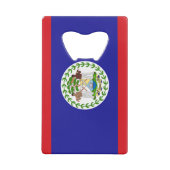 Belizische Flagge Geldbeutel Flaschenöffner (Rückseite)