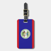Belizische Flagge Gepäckanhänger (Vorderseite vertikal)