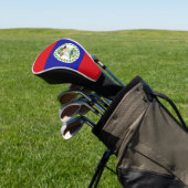 Belizische Flagge Golf Headcover (In SItu)
