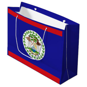 Belizische Flagge Große Geschenktüte