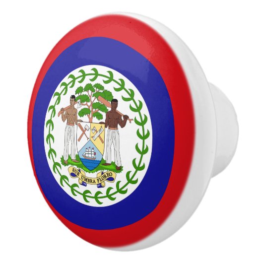 Belizische Flagge Keramikknauf (Rechts)