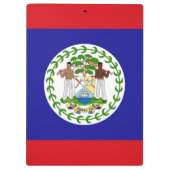 Belizische Flagge Klemmbrett (Rückseite)