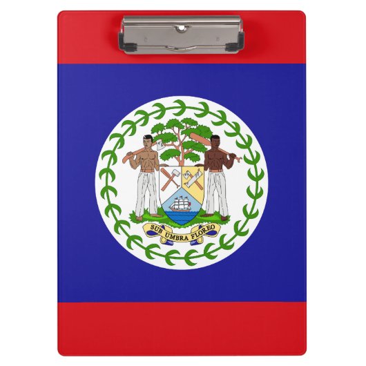Belizische Flagge Klemmbrett (Vorderseite)