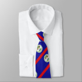 Belizische Flagge Krawatte (Gebunden)