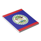 Belizische Flagge Notizblock (angewinkelt)