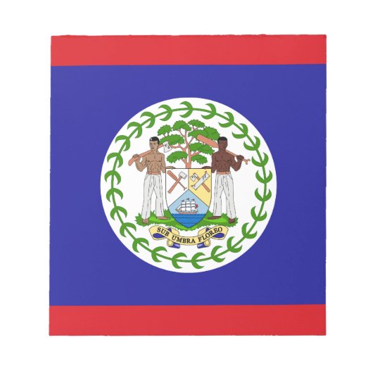 Belizische Flagge Notizblock (Vorderseite)