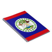 Belizische Flagge Notizblock (Rechte Seite)