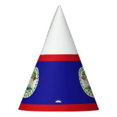 Belizische Flagge Partyhütchen (Links)