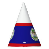 Belizische Flagge Partyhütchen (Rechts)