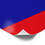 Belizische Flagge Poster (Ecke)