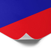 Belizische Flagge Poster (Ecke)